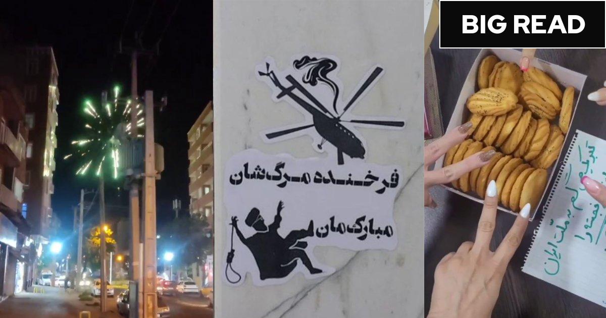 Inside Iran’s silent resistance movement defiantly
celebrating president’s death