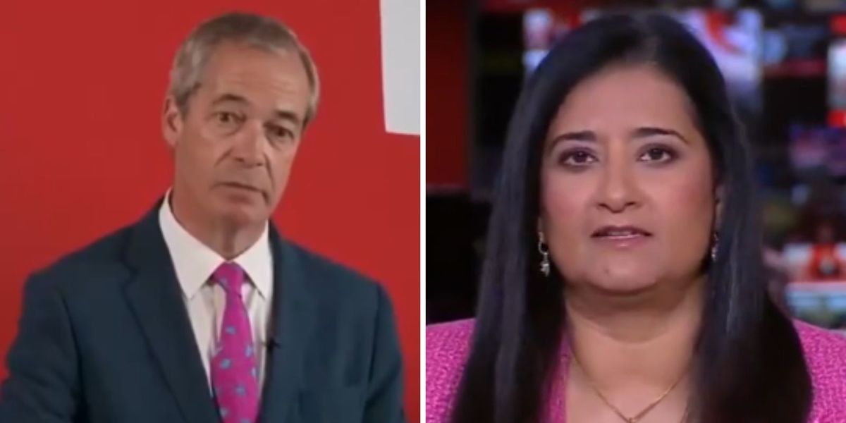 Nigel Farage hits back as BBC presenter accuses him of
‘customary inflammatory language'