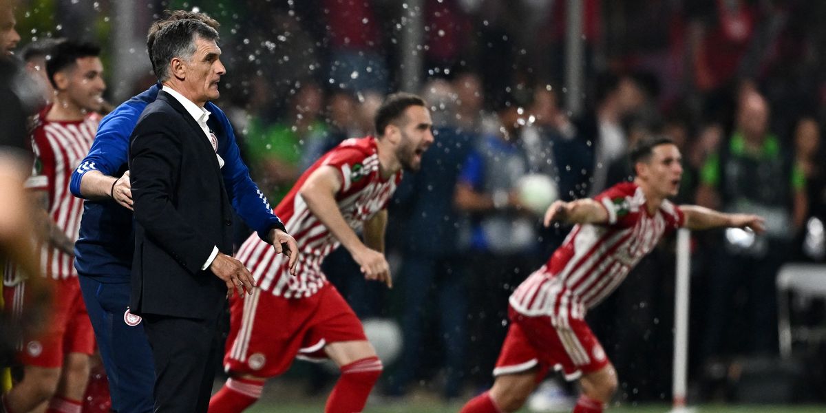 Olympiacos become first Greek team to win UEFA Europa
Conference League as they beat Fiorentina in dramatic
fashion