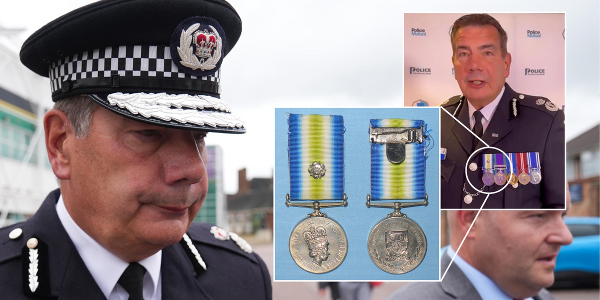 Police chief 'exaggerated' military past with 'fake'
Falklands war medal