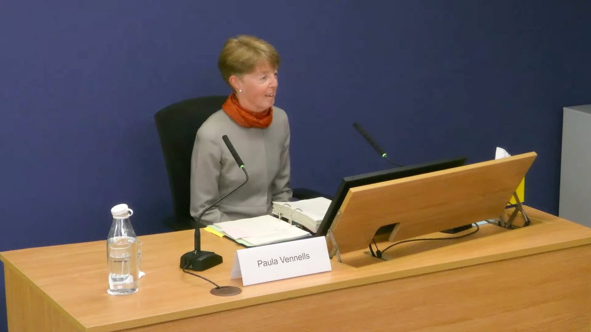 Post Office inquiry: Paula Vennells gives evidence