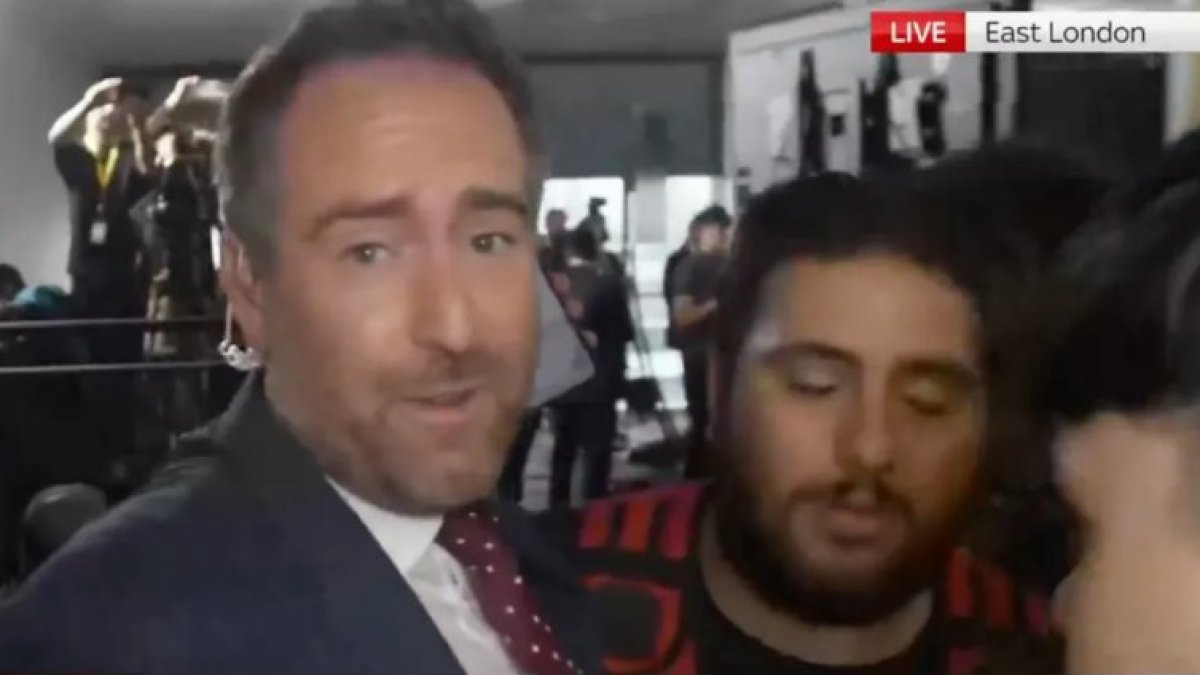 Sky News reporter escorted out of Sunak’s election campaign
launch by security